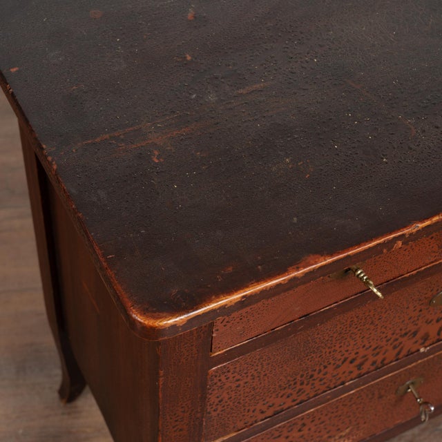 Early 20th Century 20th Century Danish Brown Painted Pine Small Chest of Drawers For Sale - Image 5 of 11