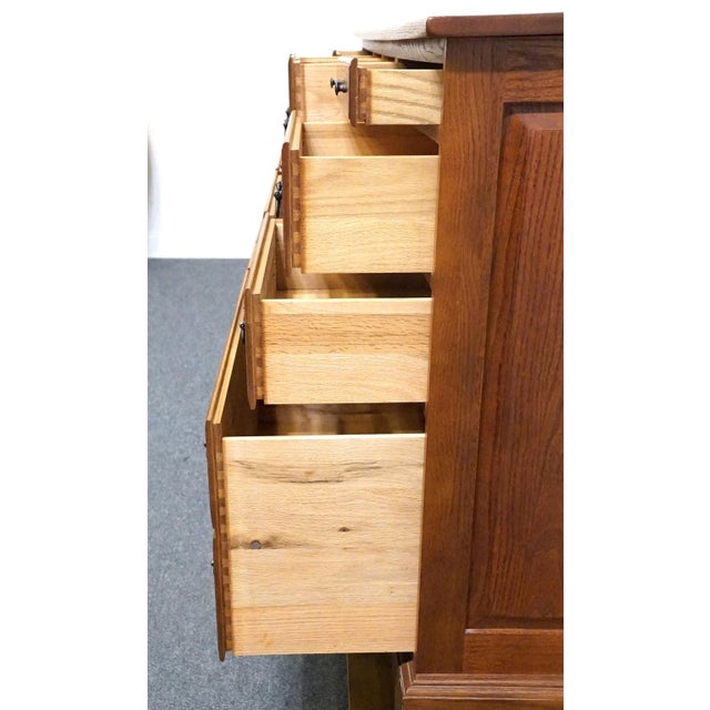Wood Keller Furniture Solid Cherry Early American Colonial Revival 64" Eleven Drawer Dresser 2690 For Sale - Image 7 of 13