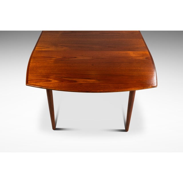Wood Danish Mid-Century Modern Extension Dining Table in Teak Attributed to Harry Østergaard for Randers Møbelfabrik, Denmark, C. 1960s For Sale - Image 7 of 17