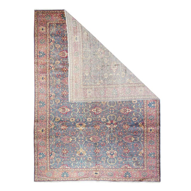 19th Century Antique Turkish Rug 8'9'' x 11' For Sale - Image 5 of 12