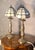 Gilded Spelter Bedside Lamps with Pâte de Verre Shades, 1960, Set of 2 For Sale - Image 10 of 10