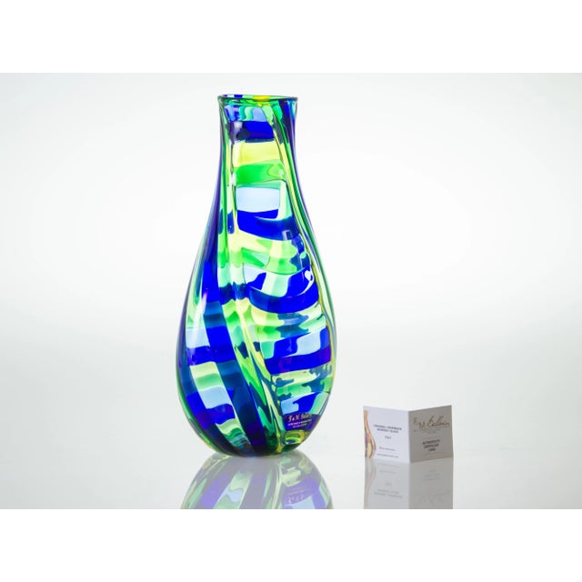 Handmade Eden Vase in Murano Glass by Angelo Ballarin For Sale - Image 6 of 7
