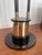 Small column / flower column / miniature column Beech, black stained with brass casing