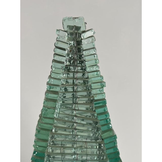 Sculptural Pyramid Table Lamp in Glass, France, 1970s For Sale - Image 10 of 18