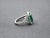 8.20 Ct Gia Certified Natural Zambian Emerald & Diamond Ring Size 6.5 For Sale In Chicago - Image 6 of 9
