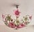 Pink Vintage Italian Murano Style Botanical Flower Ceiling Light, Vintage Handblown Pink Green Glass Bouquet Chandelier, 5-Light Flush Mount For Sale - Image 8 of 17