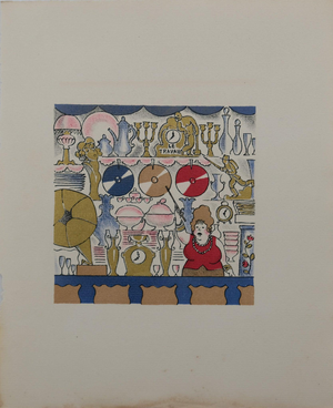 Lucien Boucher, L'antiquaire, Lithograph