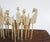 Campaign 19th Century Carved Bone Game Pieces Collection With Wood Stand For Sale - Image 3 of 17