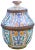 Moroccan Ceramic Lidded Bowl With Arabesque For Sale In New York - Image 6 of 12