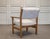 Oak Armchair with White Sheep Fur Upholstery by Hans J. Wegner, 1980s For Sale - Image 6 of 12