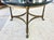 Vintage LaBarge Oval Brass Hoof Footed Glass Top Coffee Table For Sale - Image 10 of 15