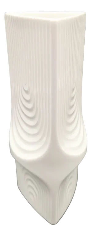 Porcelain Op-Art Vase from Ak Kaiser, 1950s