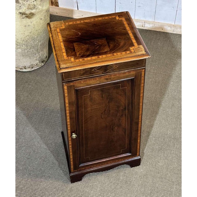 Late 19th Century English Mahogany Bedside Table For Sale - Image 11 of 13