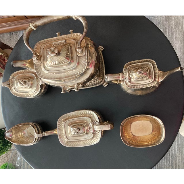 American Six-Piece Tea and Coffee Service Mark of Tiffany & Co., New York, Circa 1895 Teapot.coffee Pot Kettle. For Sale - Image 9 of 10
