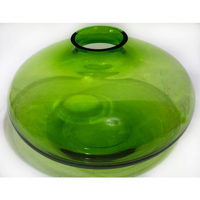 Green Art Glass Vase Chairish