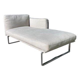 Piero Lissoni for Cassina 8 Chaise Lounge Chair Sofa Aluminum Base For Sale
