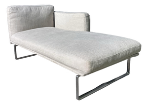 Piero Lissoni for Cassina 8 Chaise Lounge Chair Sofa Aluminum Base