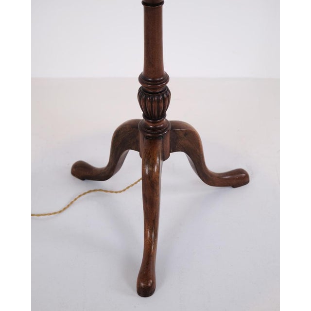 Late Empire Floor Lamp with Mahogany Table For Sale - Image 6 of 9