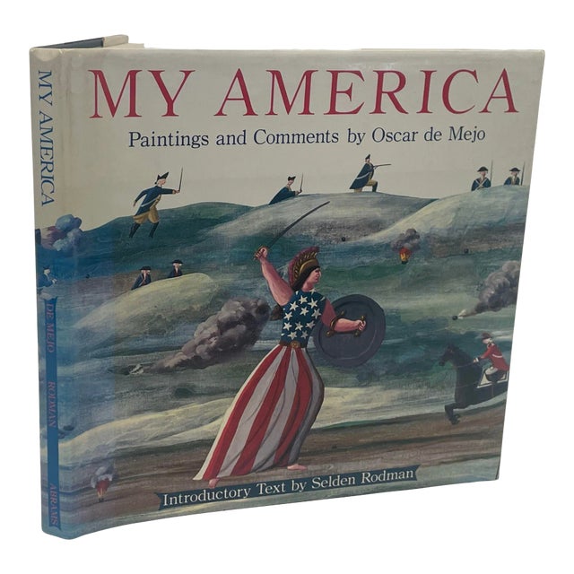 My America: Paintings and Comments by Oscar De Mejo 1983 Hardcover For Sale