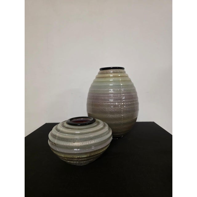 1980s Vases from Seguso Vetri d'Arte, 1980s, Set of 2 For Sale - Image 5 of 18