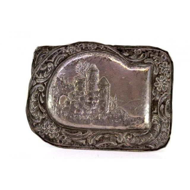 Silver Ring with Raised Floral Motifs For Sale - Image 5 of 7