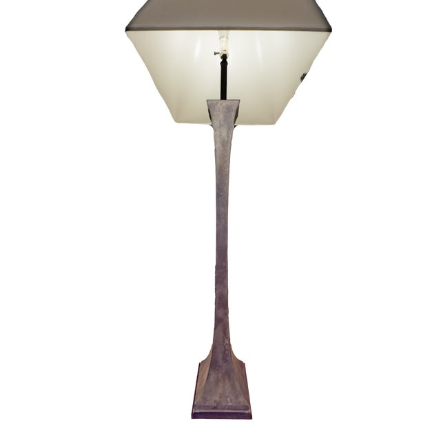 Bronze 1960s Verdigris Bronze Floor Lamp For Sale - Image 8 of 14