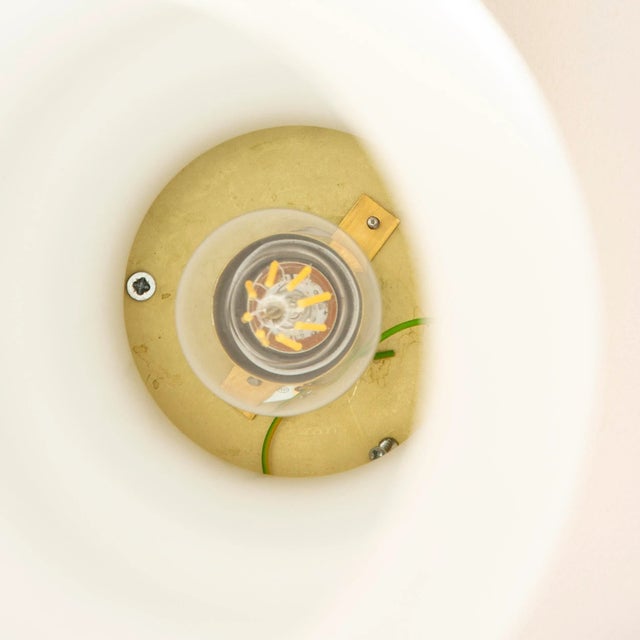 Vintage Italian Murano Glass and Brass Lamp by Azucena Bin for Luigi Hunting Dominioni For Sale - Image 9 of 11