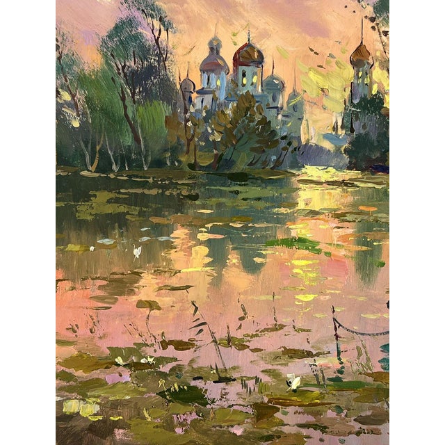 Oil Painting Abandoned Boat on the River Yuriy Suprunchuk For Sale - Image 6 of 11