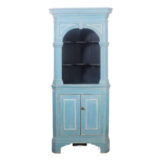 19th Century English Corner Cupboard For Sale