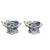 An elegant pair of antique Japanese Hirado porcelain inkwells dating to the late Edo or early Meiji period. Complete with...