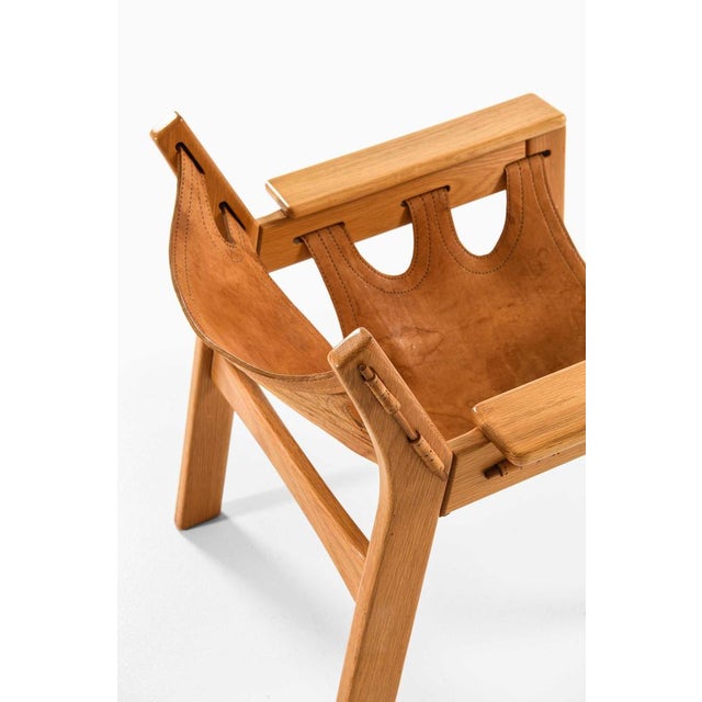 Wood Oak and Leather Easy Chairs by Sergio Rodrigues for Oca, 1970s, Set of 2 For Sale - Image 7 of 12