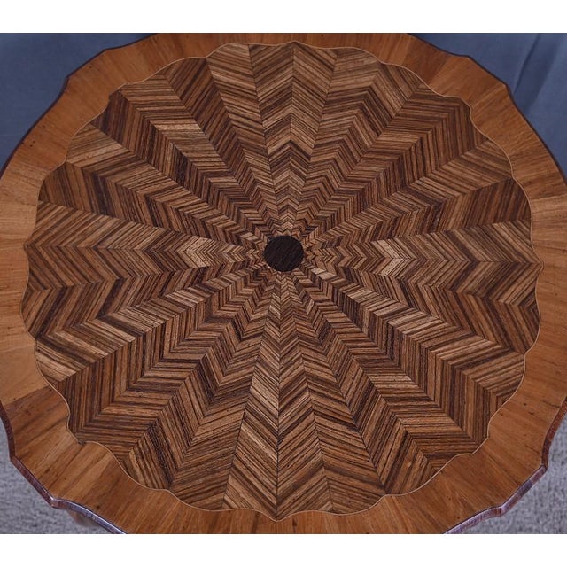 Louis XV Style Marquetry Side Table, Early 20th Century For Sale - Image 6 of 14