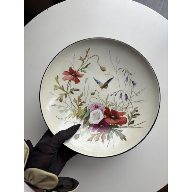 Ceramic Antique Dinner Plates, Set of 7 For Sale - Image 7 of 18