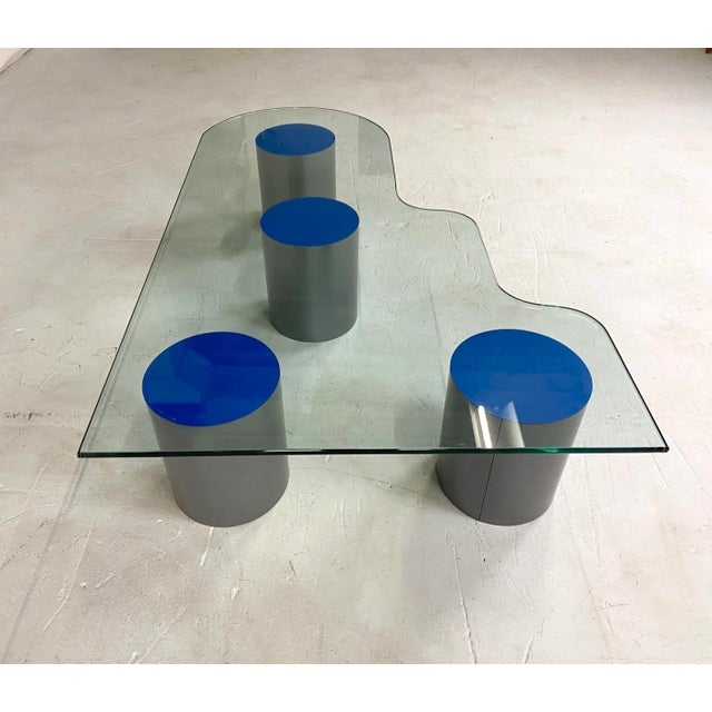 Massimo Vignelli Massimo Vignelli Style Italian Postmodern Coffee Table For Sale - Image 4 of 10