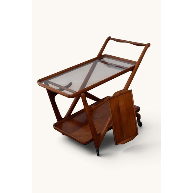 Cassina Bar Cart attributed to Cesare Lacca for Cassina, 1950s For Sale - Image 4 of 15