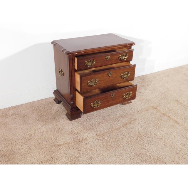 Brown Pa House BachPennsylvania House Solid Dark Cherry 3-Drawer Bachelor's Chest Nightstandelors Chest For Sale - Image 8 of 14