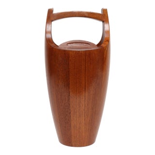 Danish Modern Staved Teak "Congo" Ice Bucket by Jens Quistgaard for Dansk For Sale