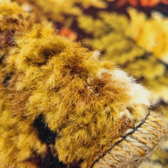 Vintage Palm Tree Pattern Wool Rug, 1960s For Sale - Image 3 of 18