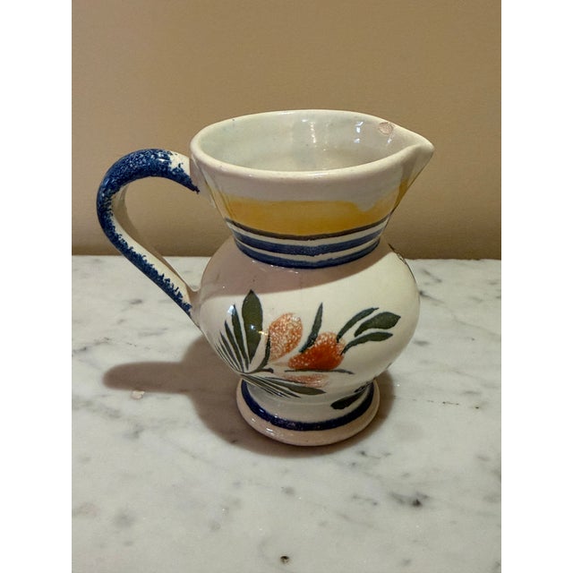 Vintage Henri Quimper Small Pitcher For Sale - Image 9 of 9