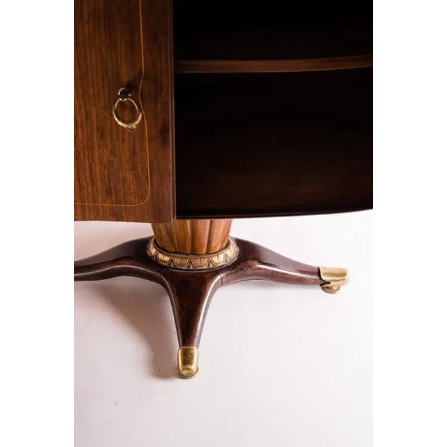 Paolo Buffa Mid-Century Italian Sideboard with Mirror by Paolo Buffa, 1950s For Sale - Image 4 of 6