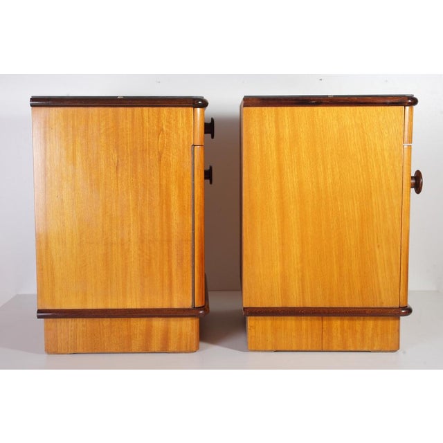 Mid-Century Bedside Tables by Jindrich Halabala for Up Zavody, 1950s, Set of 2 For Sale - Image 16 of 18