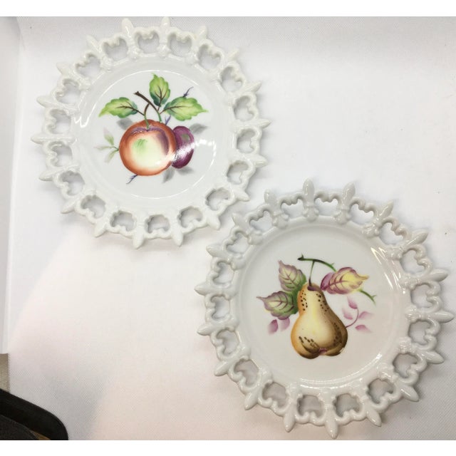 Vintage 1960s Lefton China Hand Painted Plates - a Pair For Sale In Cleveland - Image 6 of 6