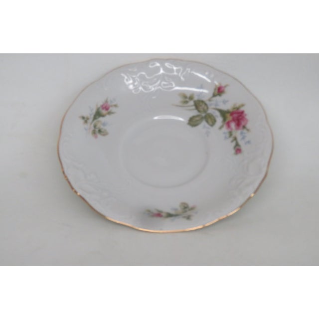 This lovely saucer is made of porcelain, and it is stamped on the bottom as being made by Wawel in Poland, see pictures....