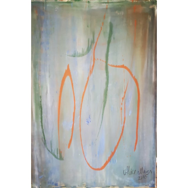 Plastic Alice Maier, The 4 Elements, Acrylic Painting, 2025 For Sale - Image 7 of 11