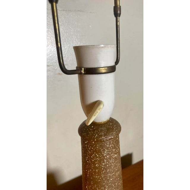 Danish Palshus Vintage Midcentury Olive, Tan Lamp by Linnemann-Schmidt, 1960s For Sale - Image 9 of 12