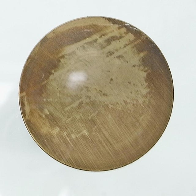 Glass & Brass Side Tables, 1960s, Set of 2 For Sale - Image 6 of 13