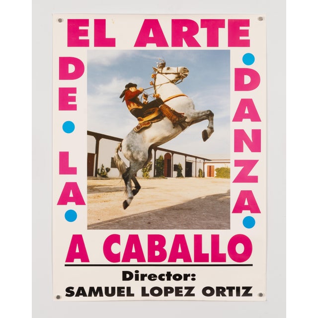 Modern The Art of Horseback Dancing Original Event Poster, 1980s For Sale - Image 3 of 9