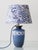 Blue Dutch Gouda Blue Ceramic Table Lamp with Liberty Floral Shade For Sale - Image 8 of 12