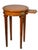 Maitland Smith Style Round Leather Wrapped Brass Gueridon Side Drink Table For Sale - Image 11 of 11