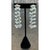 These vintage clip-on earrings fall in a long, linear cascade of faceted crystal beads, each earring built from three...